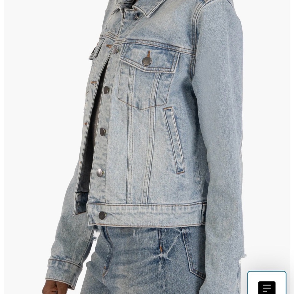 Kut from the Kloth Julia Denim Jacket Sz S - Picture 2 of 10